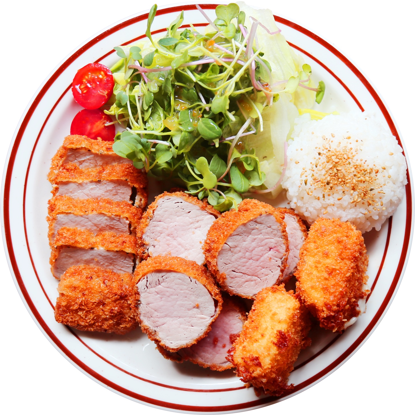 トンカツプレート